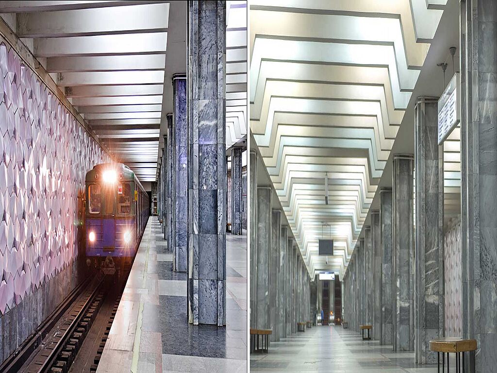 La station Palais des sports a été la première de la ligne Kholodnogorsk-Zavodskaya, qui a commencé à fonctionner en août 1978.