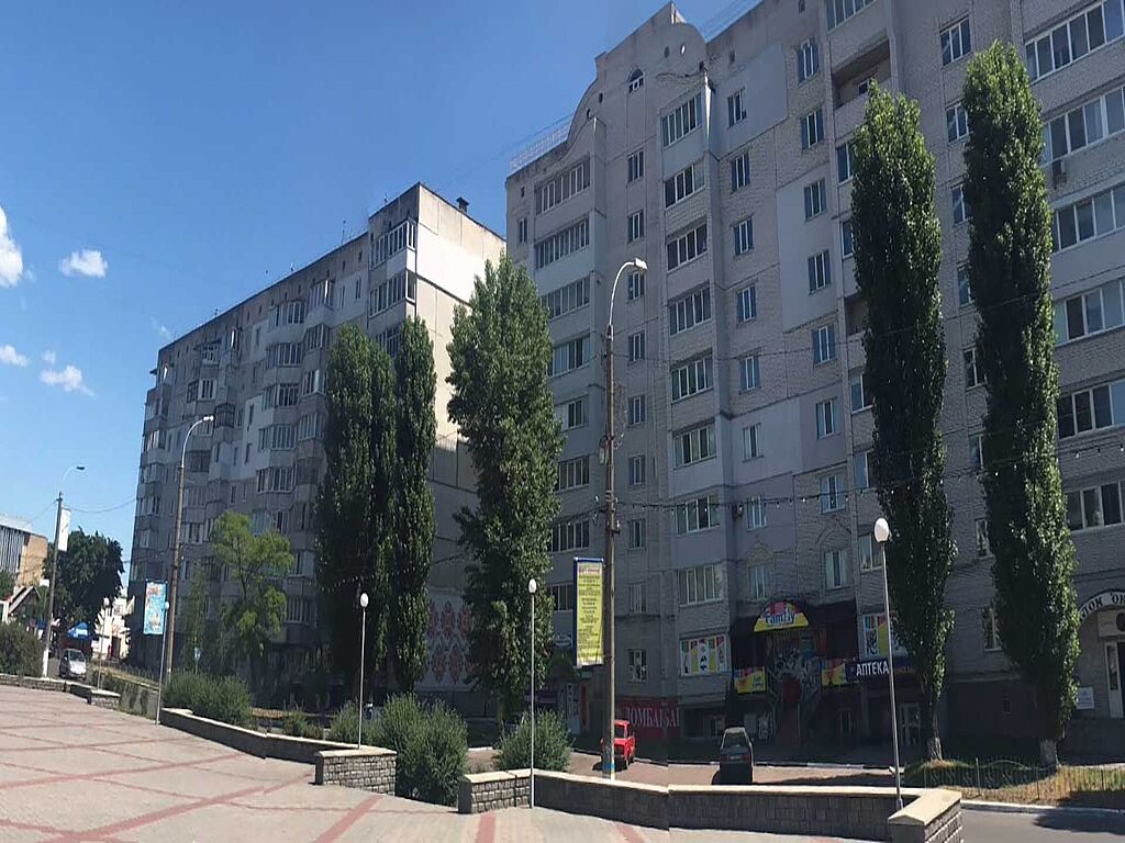 Multi-storey houses in the centre of Borodyanka