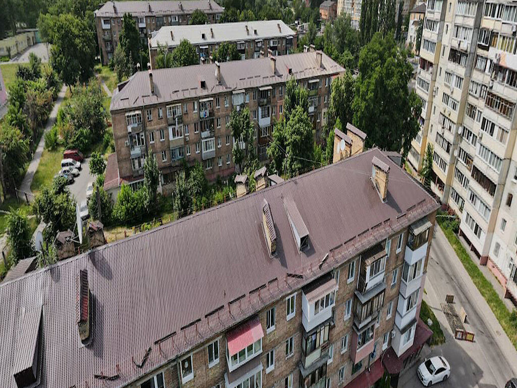 View of the courtyards from the roof