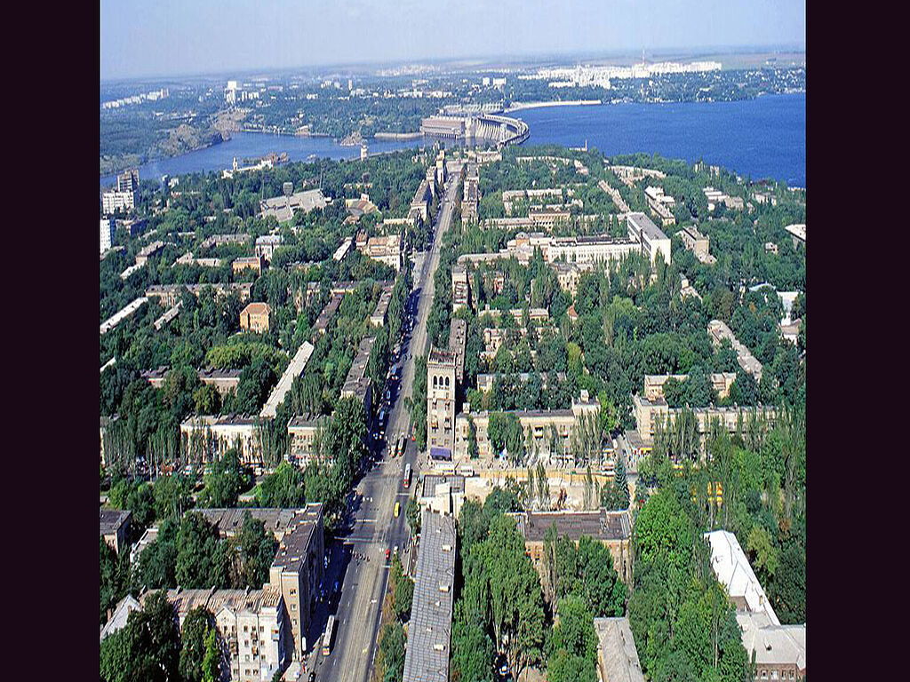 A bird's eye view of the city