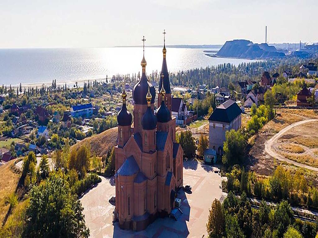 The first stone for the future St. Michael's Cathedral was laid in 1995.