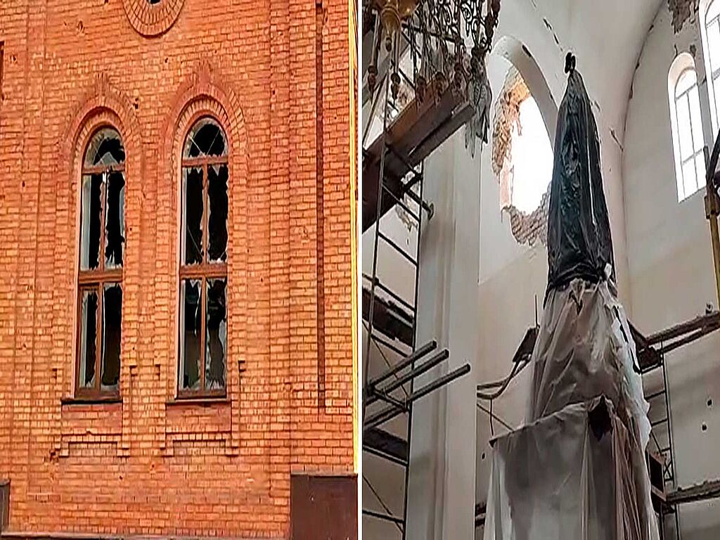 Russian occupants in Mariupol destroy monument to Metropolitan Ignatiy and shell St. Michael's Cathedral