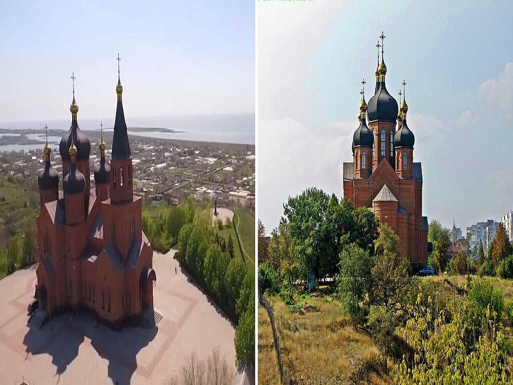 The first stone for the future St. Michael's Cathedral was laid in 1995.