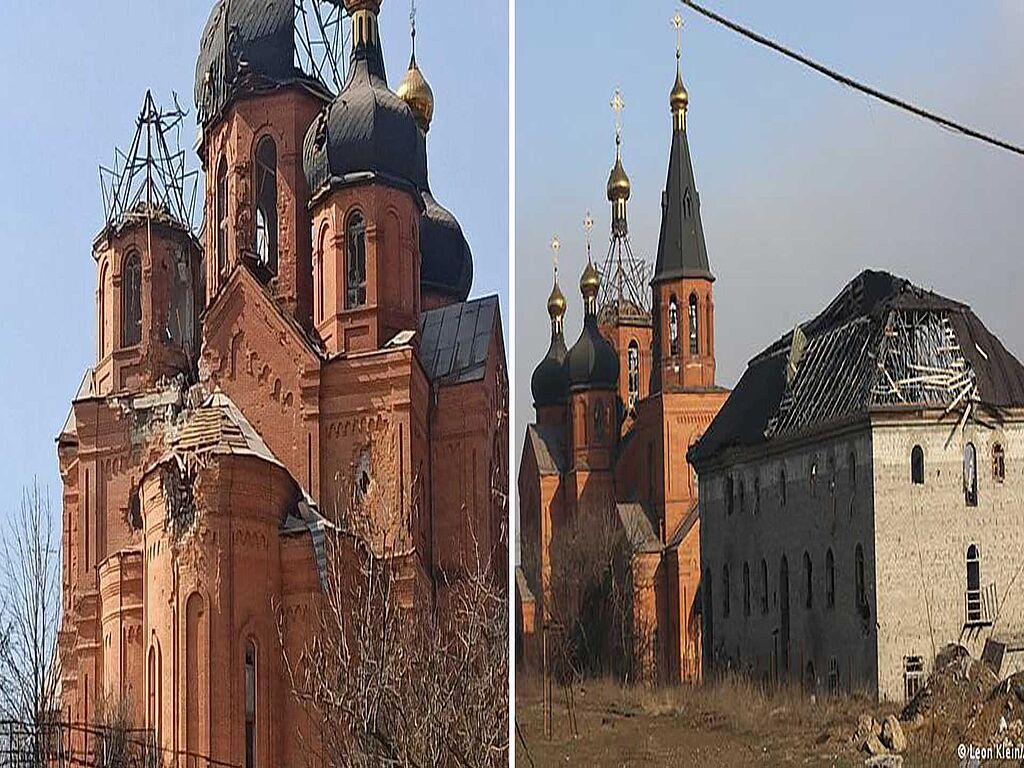 Russian occupants in Mariupol destroy monument to Metropolitan Ignatiy and shell St. Michael's Cathedral