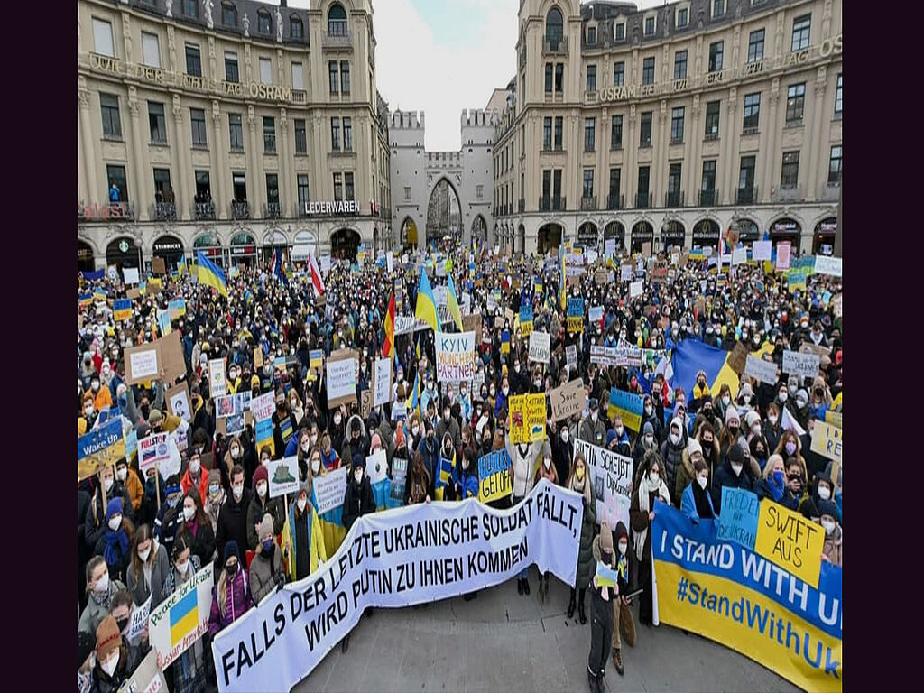 Rally in support of Ukraine