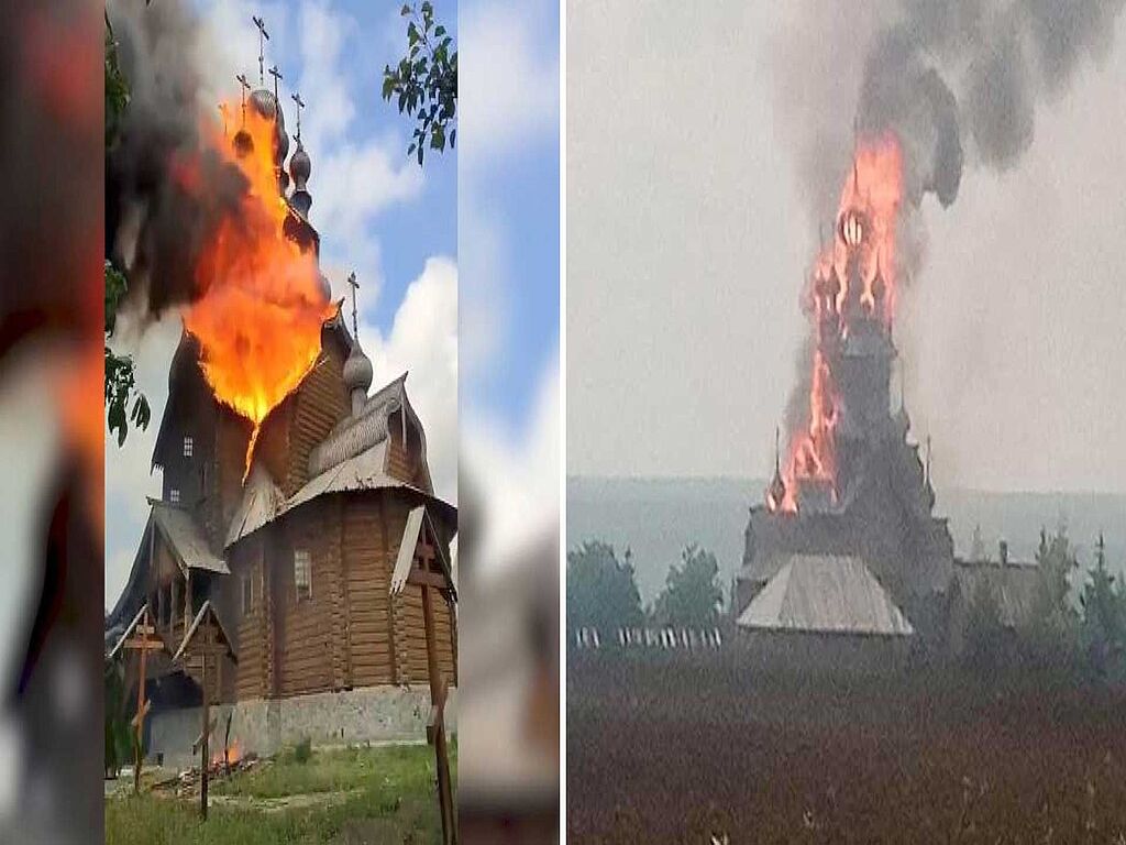 Russian artillery shelled Sviatogorsk Lavra: Vsekhsviatsk skete burned down