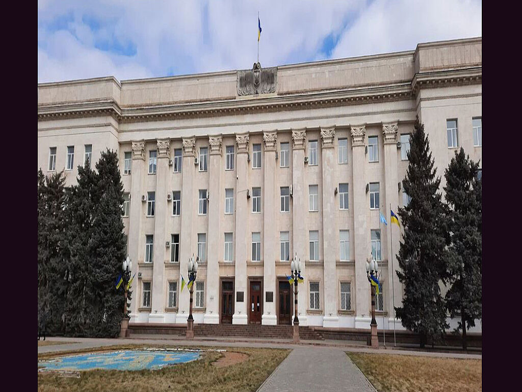 Administration building by day