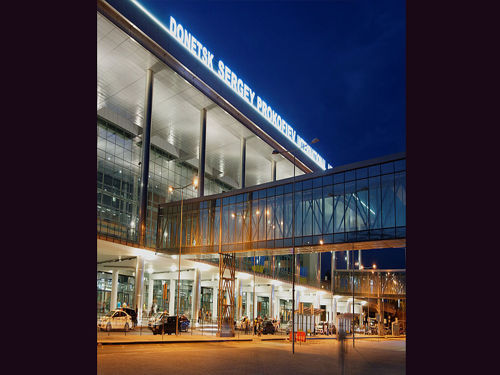 Terminal at night