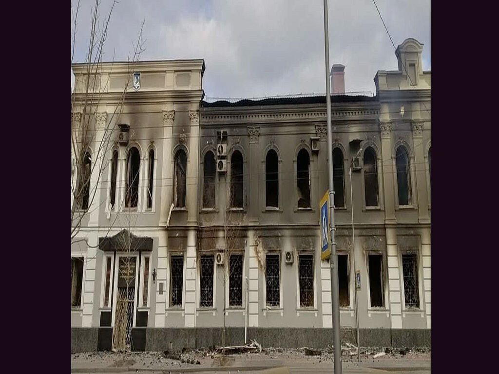 On 25 February 2022, on the second day of Russia's full-scale war against Ukraine, the Russian occupiers shelled the building of the Security Service of Ukraine (SBU) in Chernihiv, which is a historical monument of local significance. In addition, the KGB archive was stored here. 