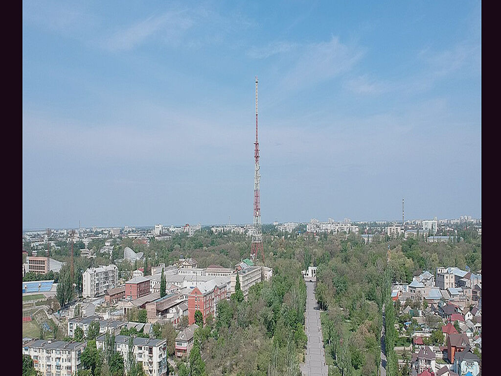 Vue de la tour de télévision de Kherson