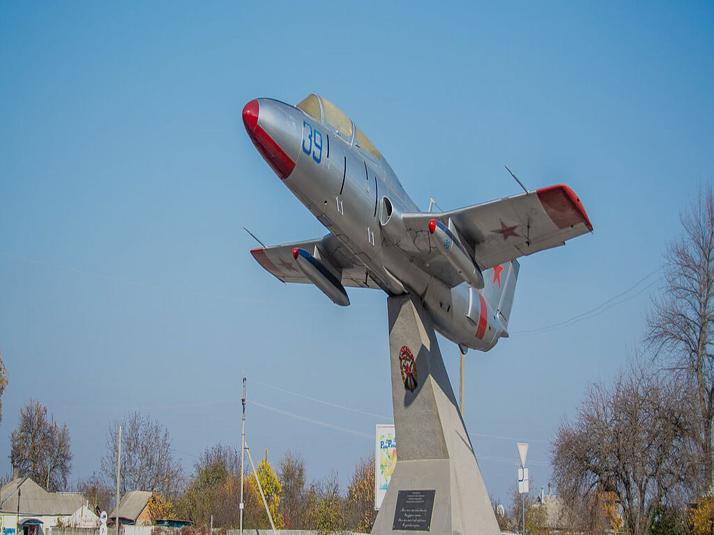 The L-29 monument aircraft