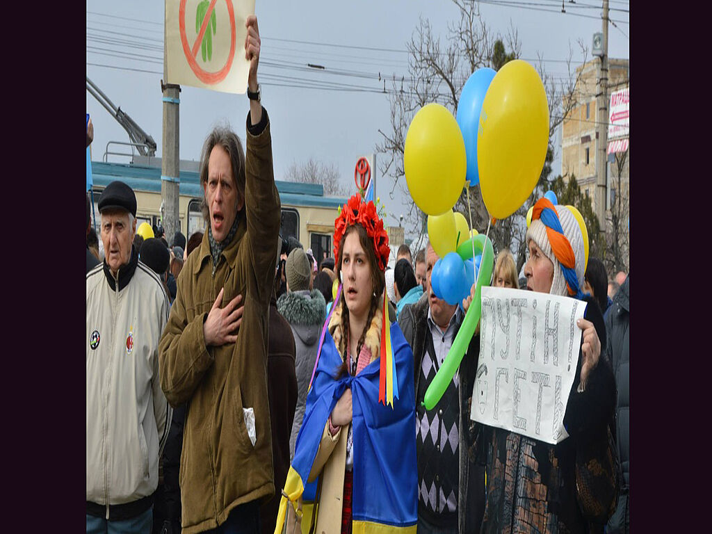 Manifestants ukrainiens