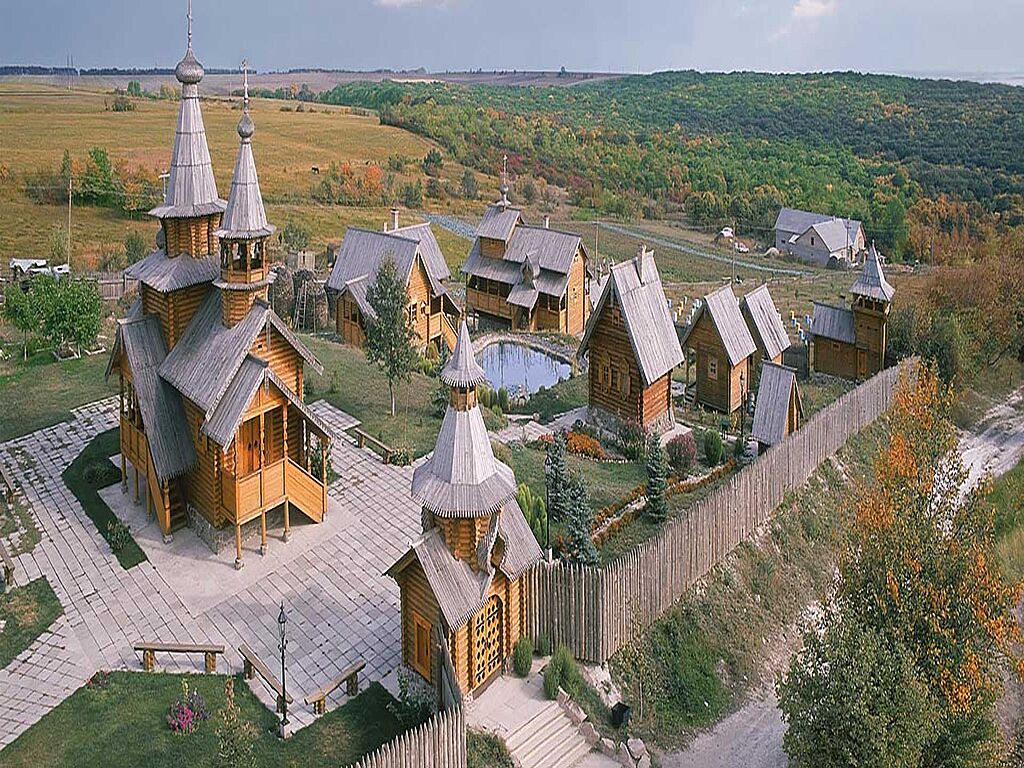 Svyatogorsk Lavra's Holy Dormition Svyatogorsk wooden Vsekhsviatsk skete