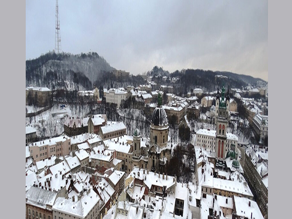 A bird's-eye view of Lviv