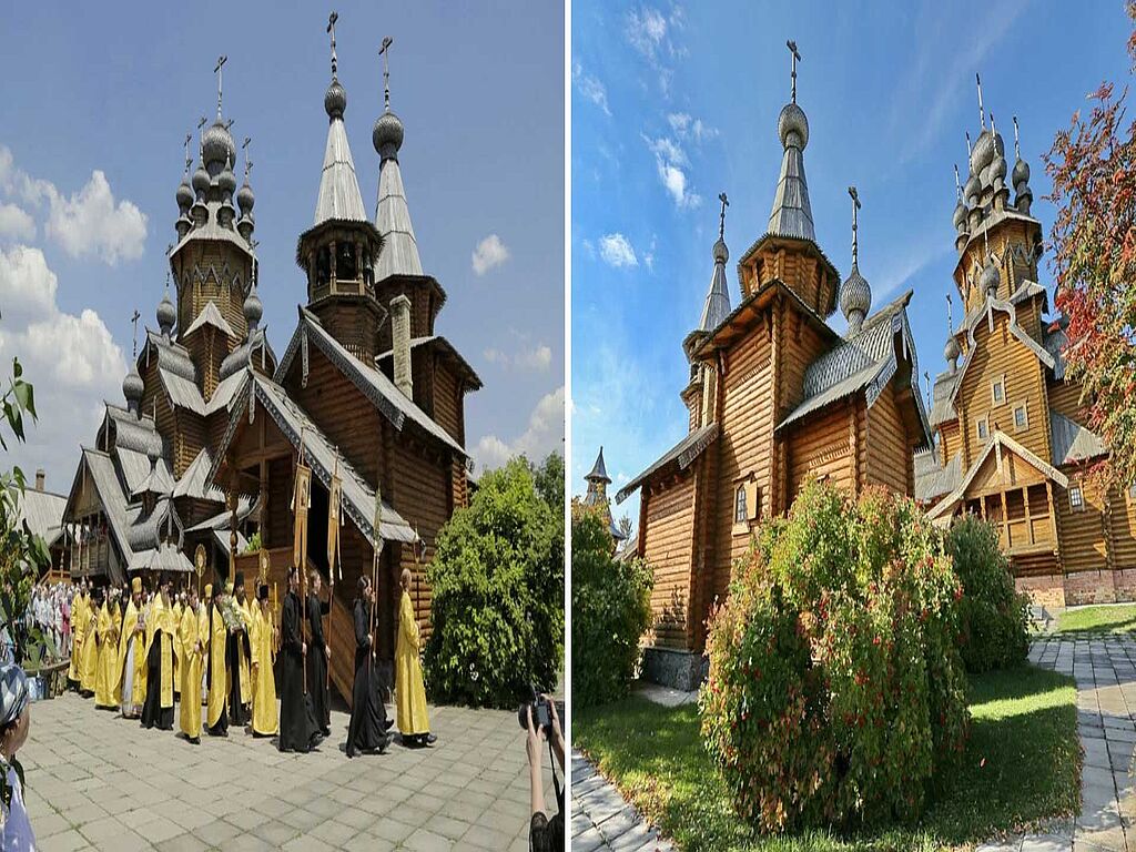 Svyatogorsk Lavra's Holy Dormition Svyatogorsk wooden Vsekhsviatsk skete