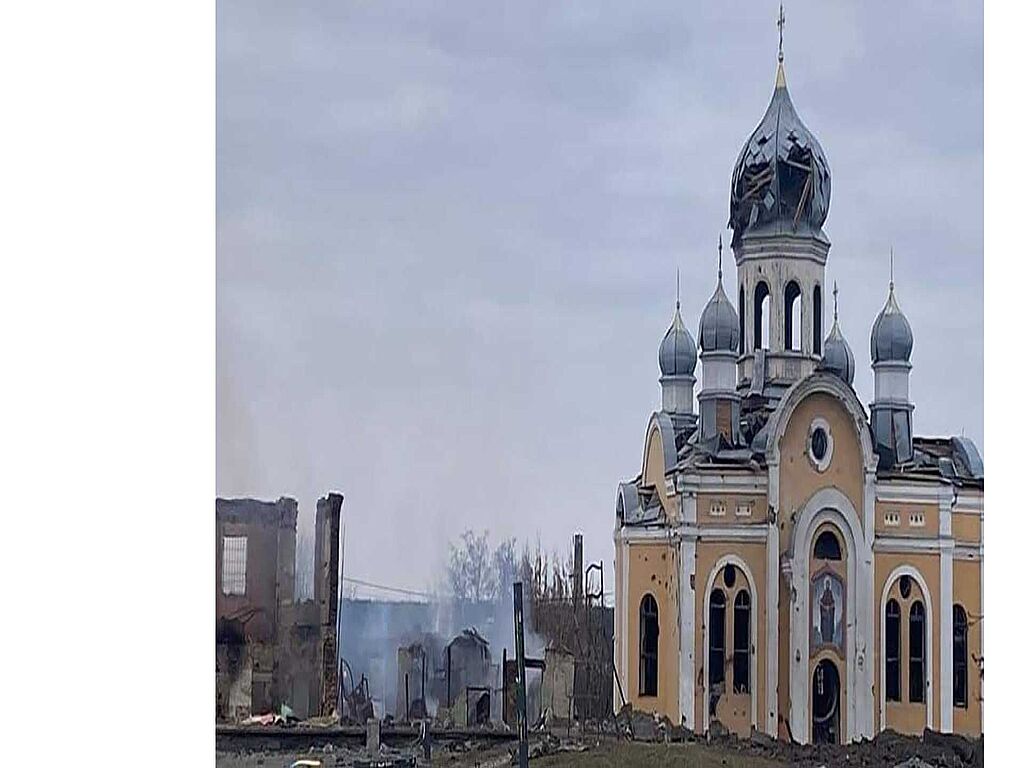 Le dimanche du pardon, les troupes russes ont frappé l'église de la Sainte Protection.