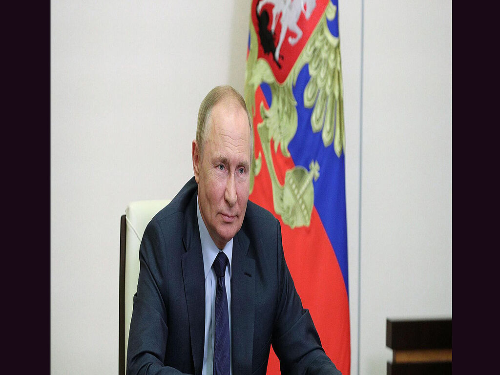 Vladimir Putin before a meeting