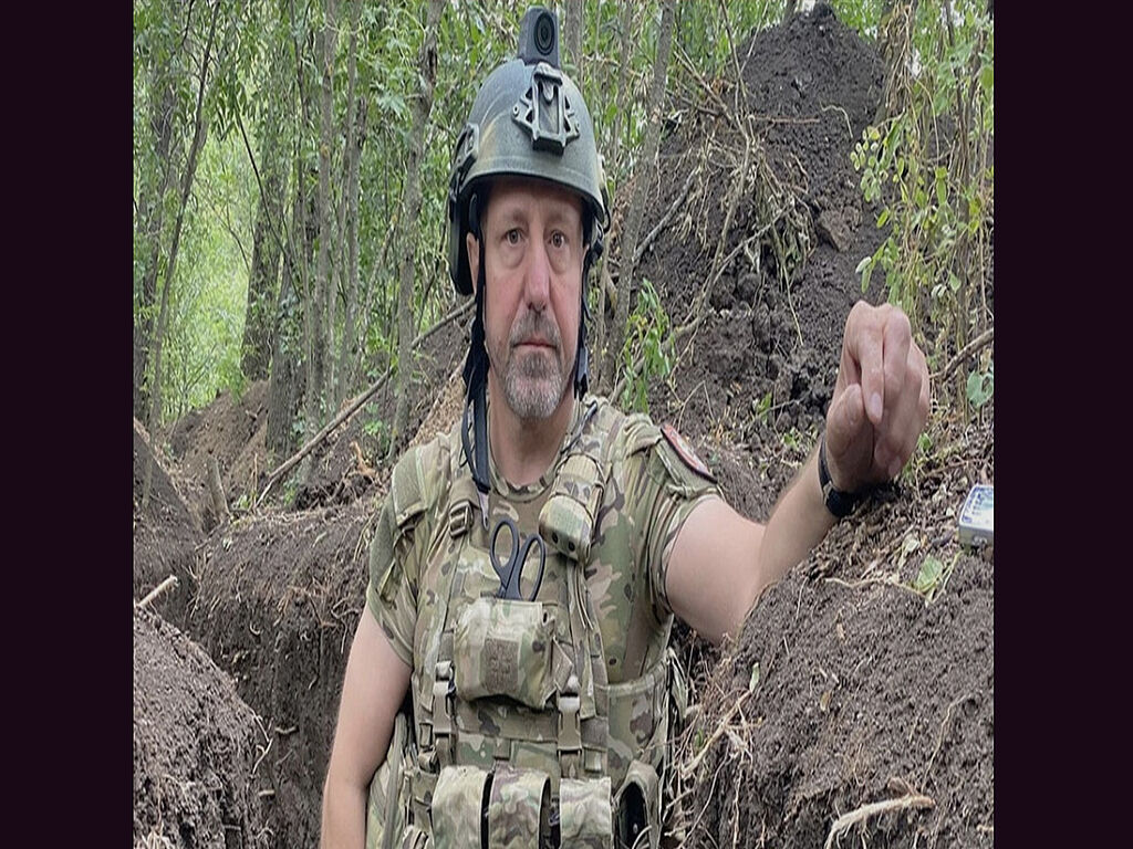 Photo in a trench