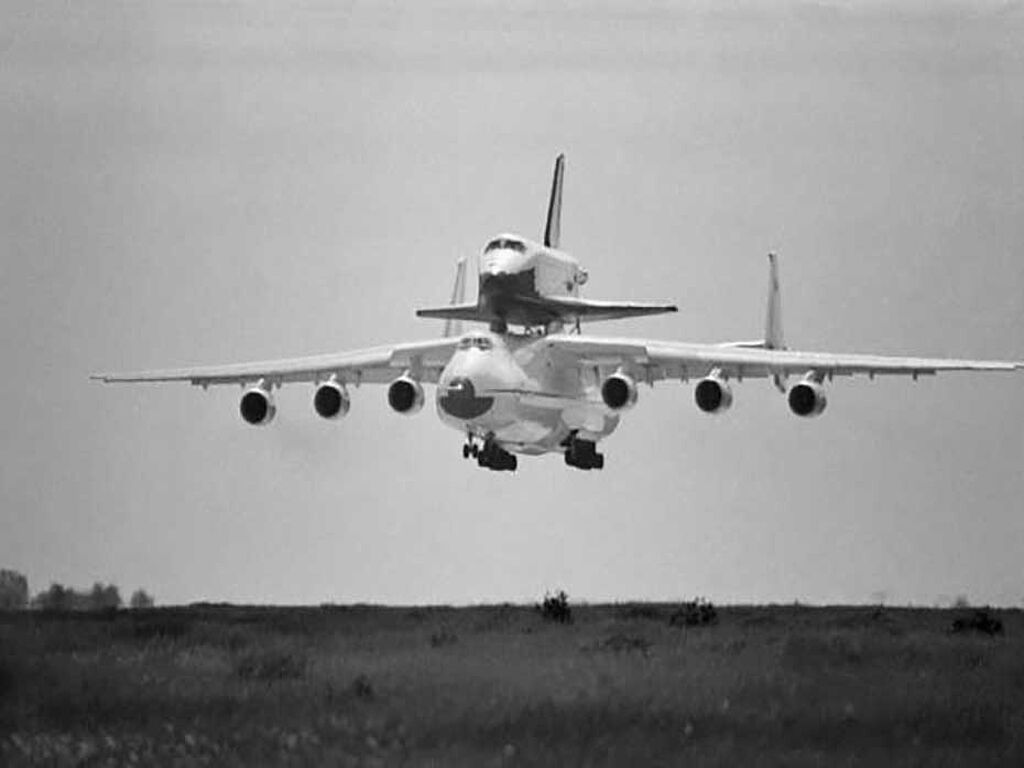 AN-225 "Mriya" transports the spacecraft "Buran"