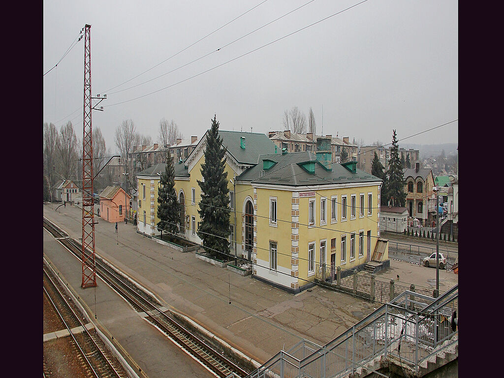 Ein Blick auf den Bahnhof 