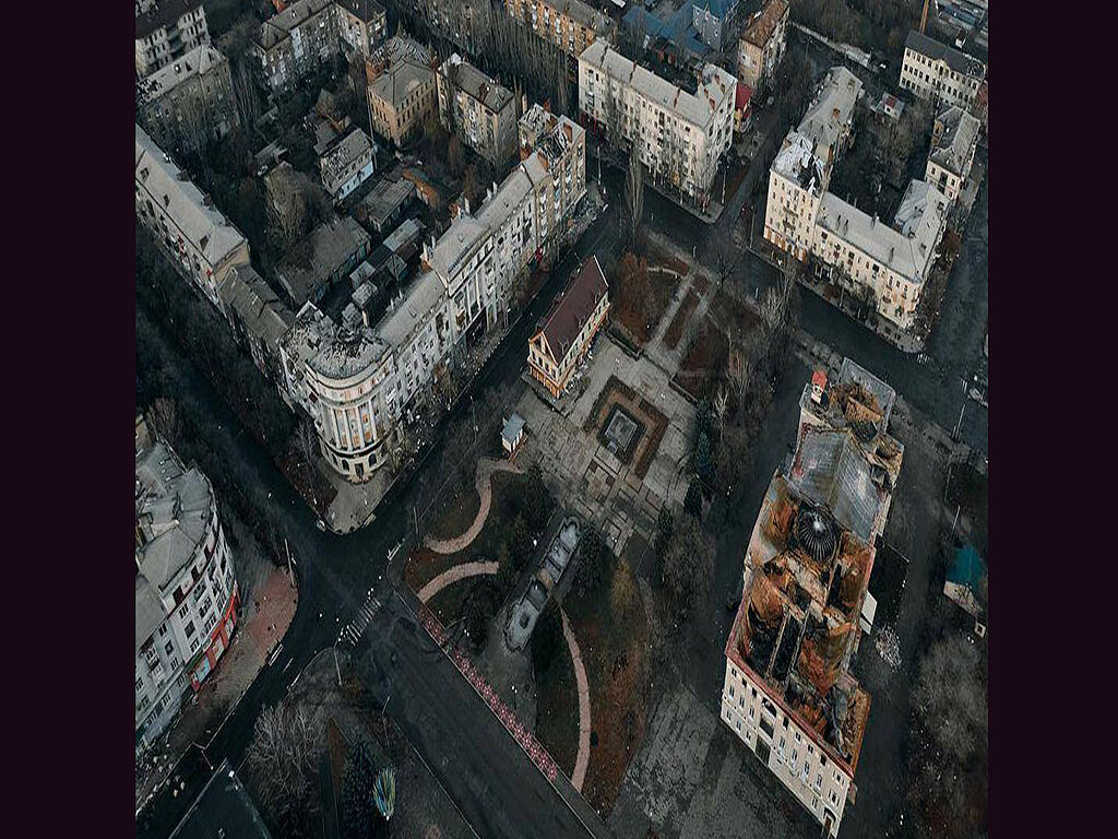 Photographie par drone, destruction