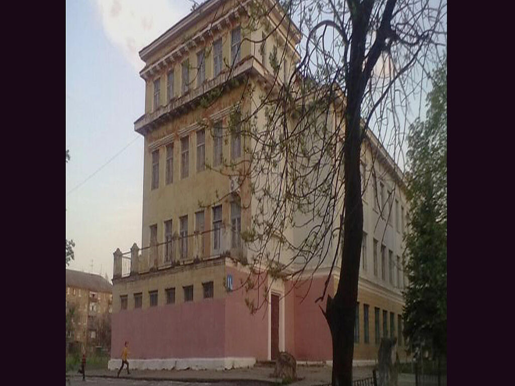 A view of the gymnasium building