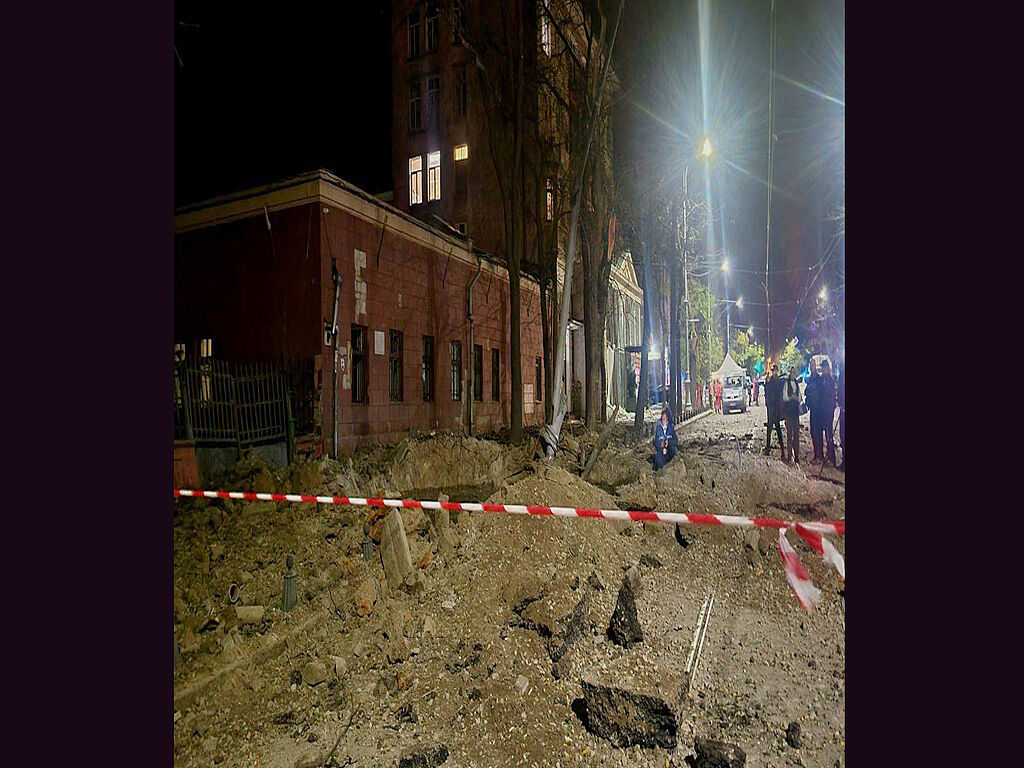 Ракетный удар был нанесен ночью