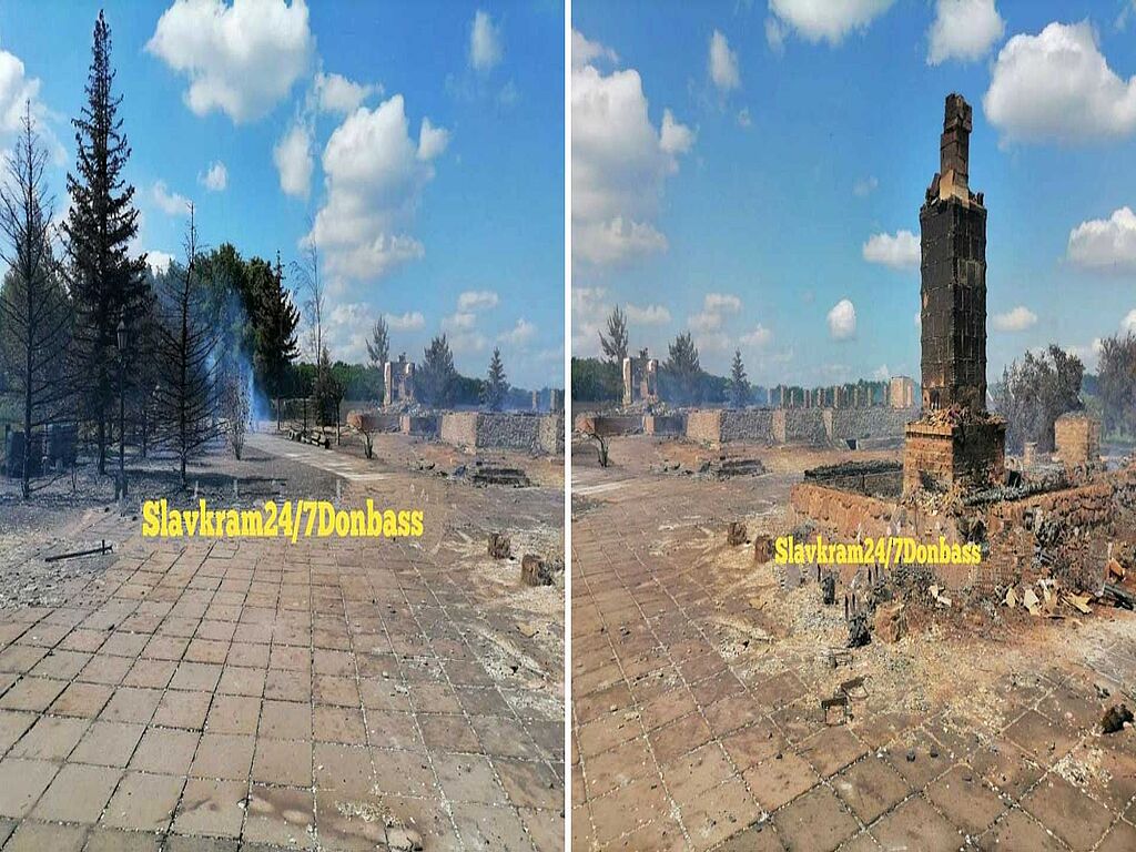 Russian artillery shelled Sviatogorsk Lavra: Vsekhsviatsk skete burned down