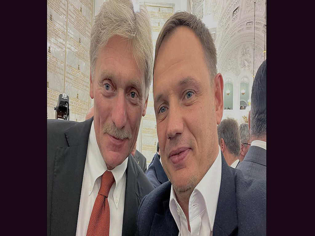 With Putin's press secretary Dmitry Peskov