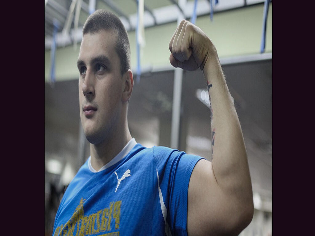 Andriy competed in the heavyweight category