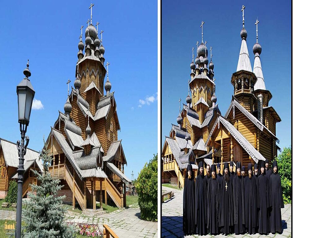 Svyatogorsk Lavra's Holy Dormition Svyatogorsk wooden Vsekhsviatsk skete