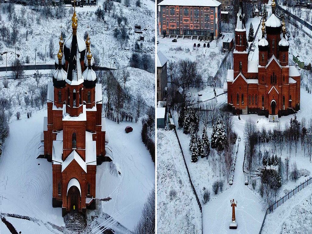 Cathedral of the Archistratigus of God Michael a month and a half before the war