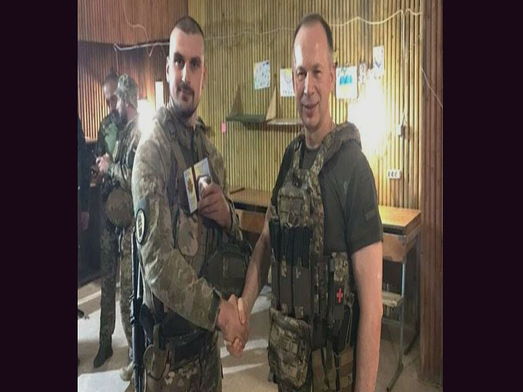 With Oleksandr Syrskyi (Commander of the Land Forces of the Ukrainian Armed Forces)