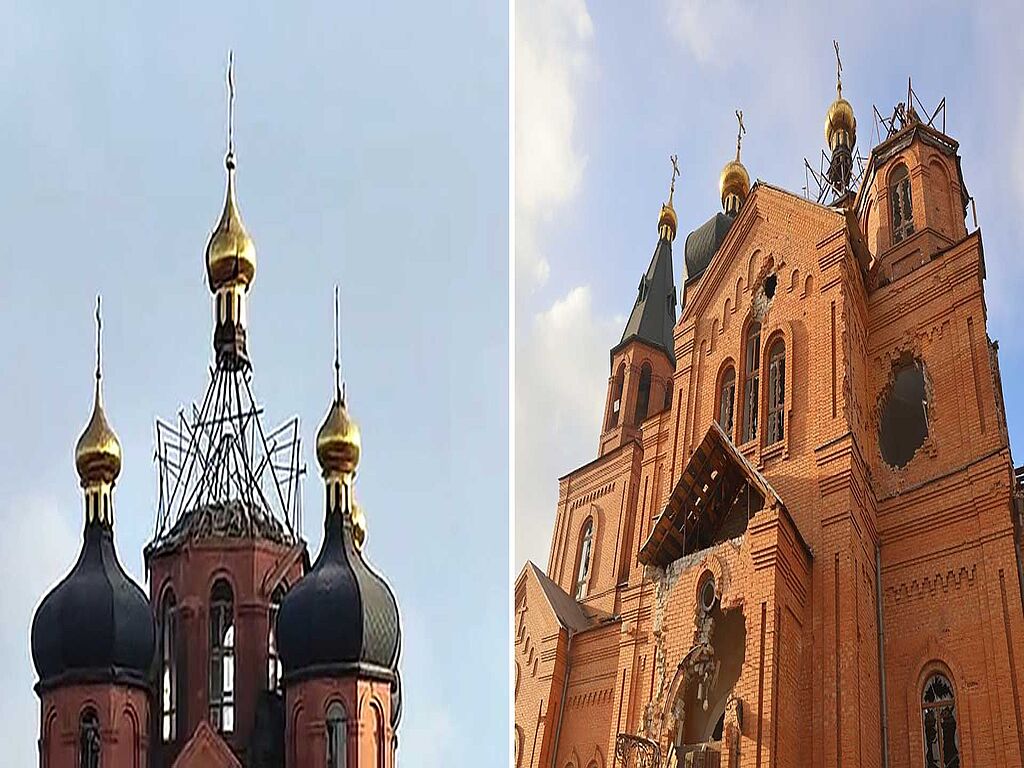 Russian occupants in Mariupol destroy monument to Metropolitan Ignatiy and shell St. Michael's Cathedral