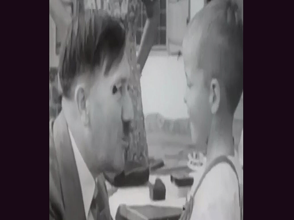 Hitler and a child