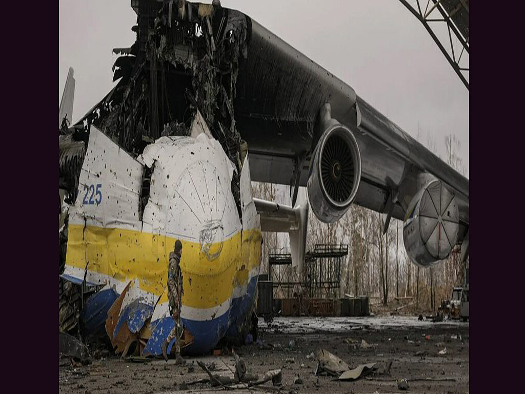 The AN-225 was destroyed by Russian troops during the storming of Hostomel 