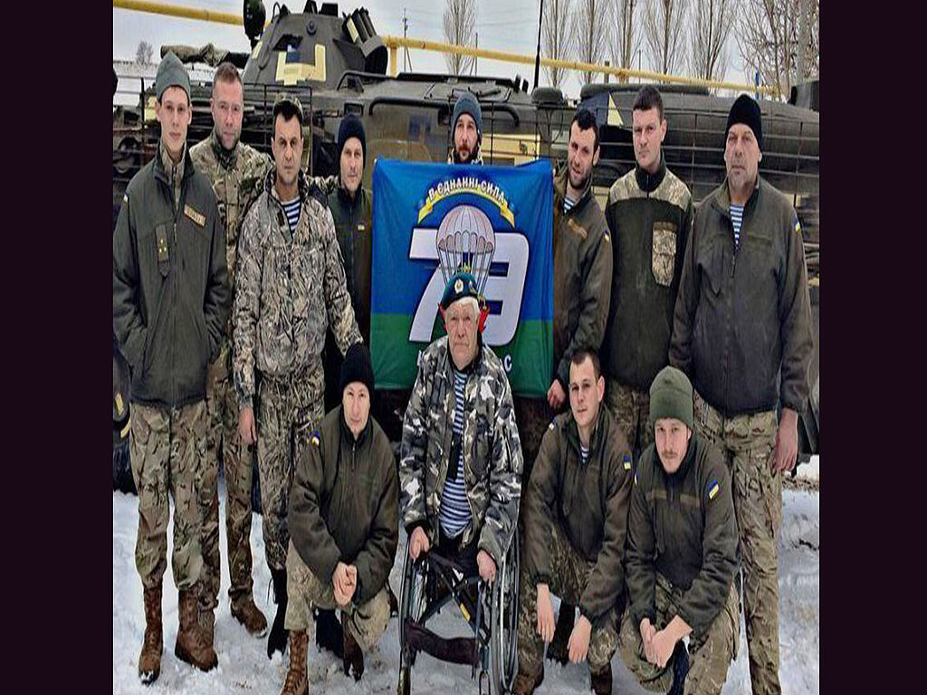 Mit Soldaten der 79. Brigade der Luftlandetruppen der Ukraine