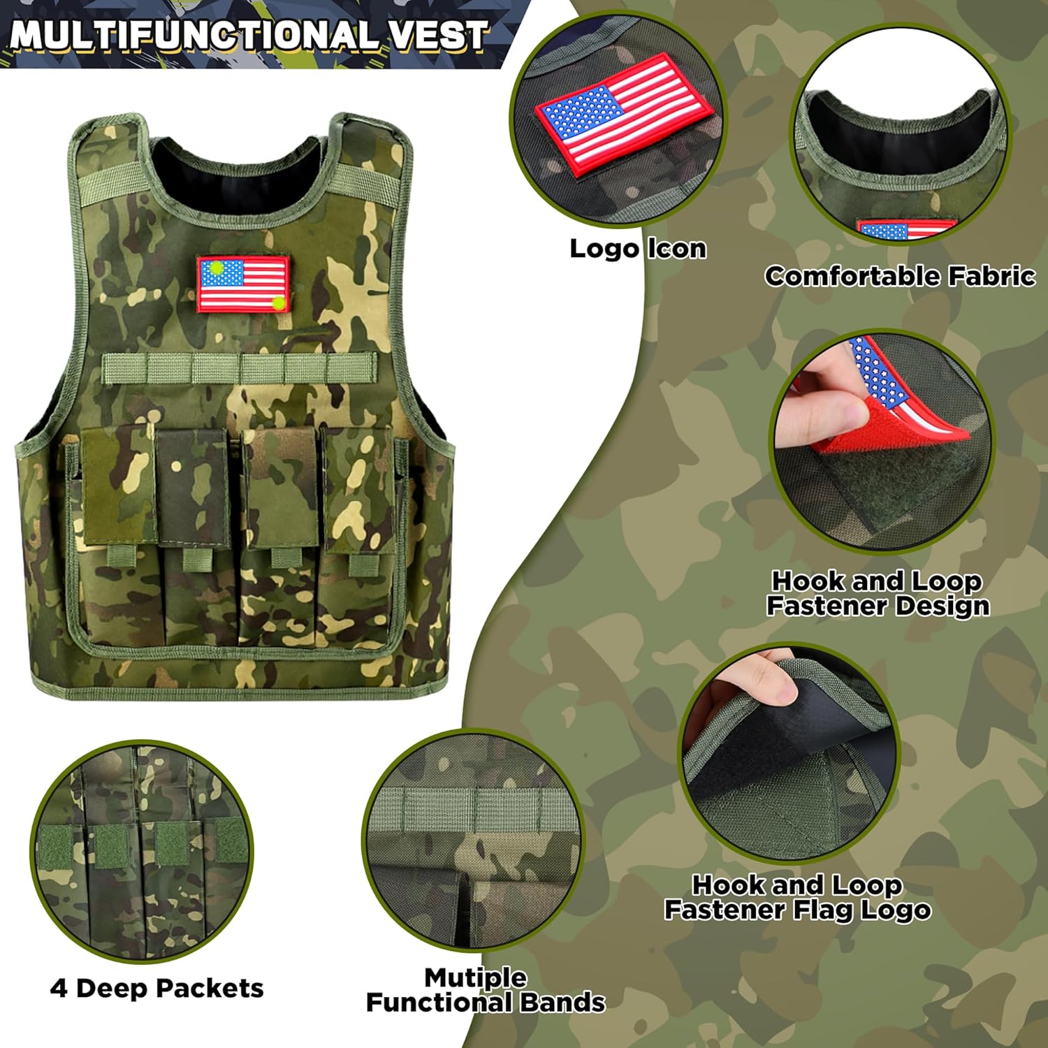 Kids Army Costume for Boys