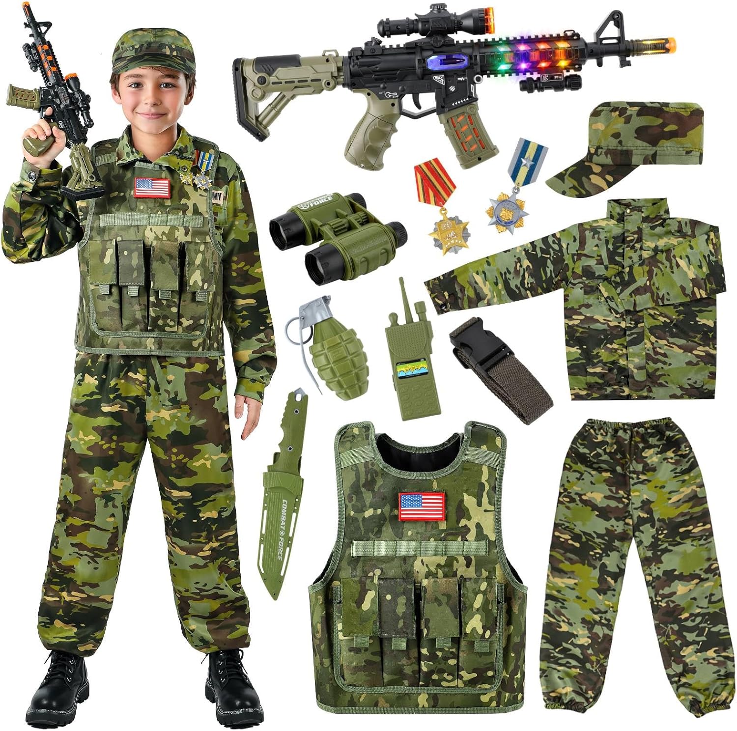 Kids Army Costume for Boys