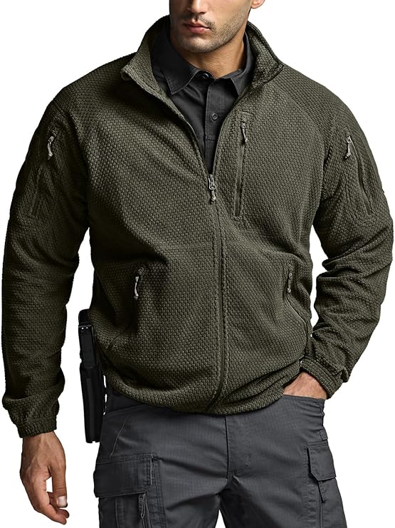 CQR Men's Full-Zip Tactical Jacket