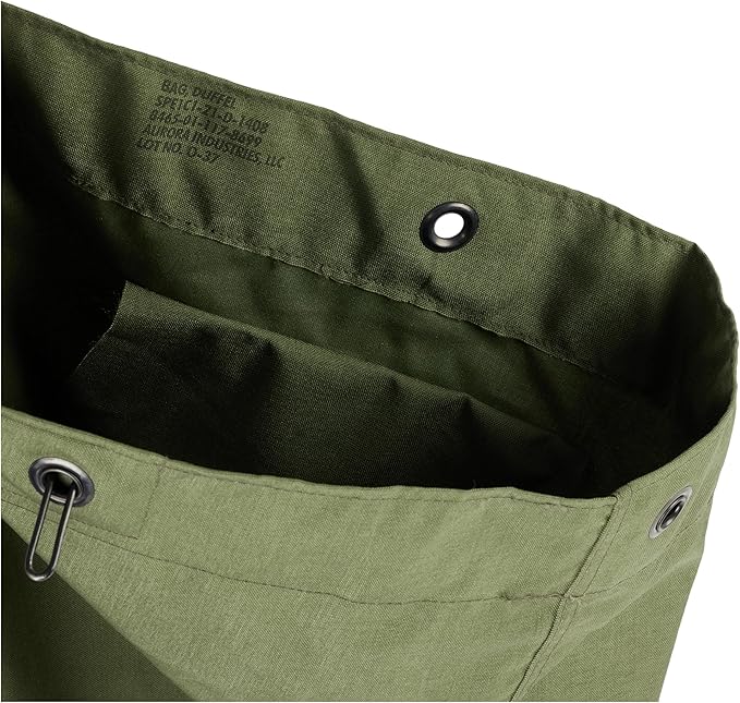 Military Olive Drab 2 Strap Duffle Bag