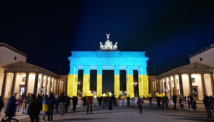 Берлин, Германия 25 февраля 2022