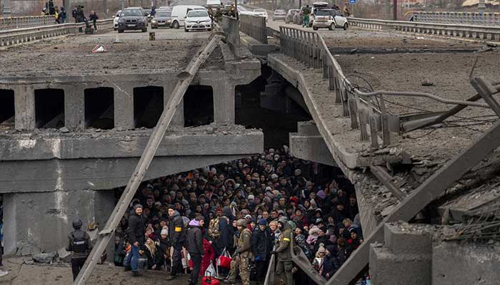 Irpine, Ukraine 6 mars 2022