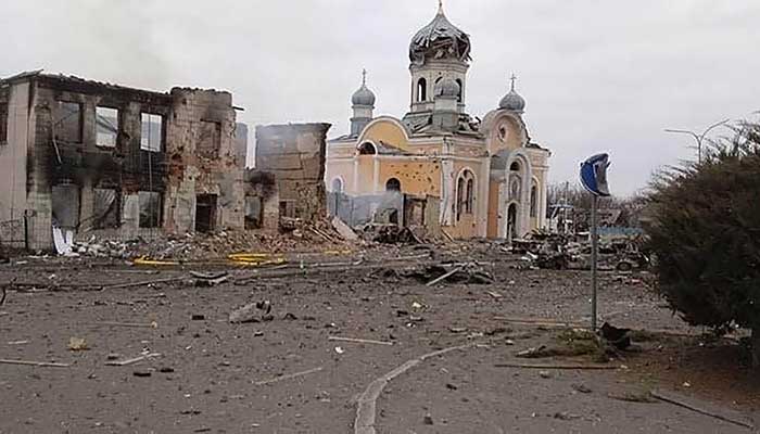 Malin, Jytomyr, Ukraine 6 mars 2022